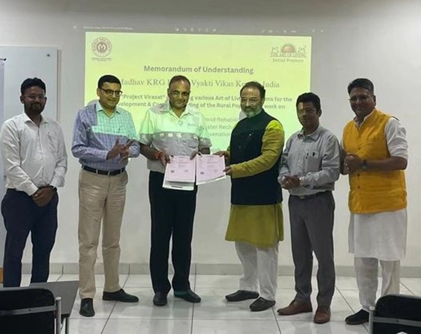 An MOU between The Art of Living & Madhav KRG